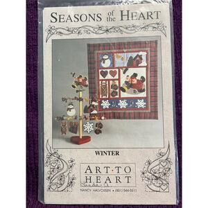quilt pattern mini quilt blocks seasons of the heart winter quilt and tree